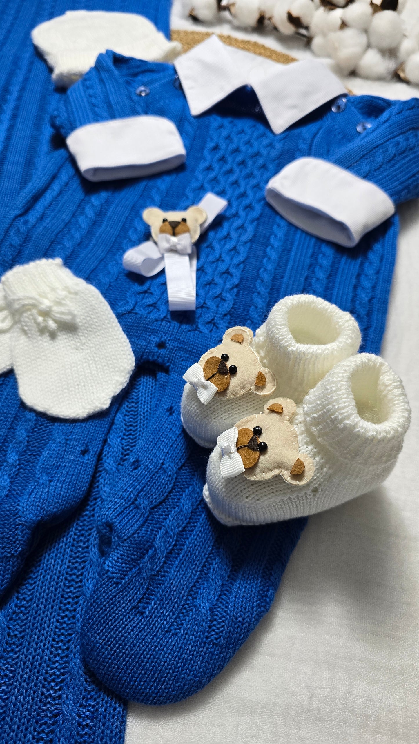 Saída de maternidade Azul Bic - Recém Nascido