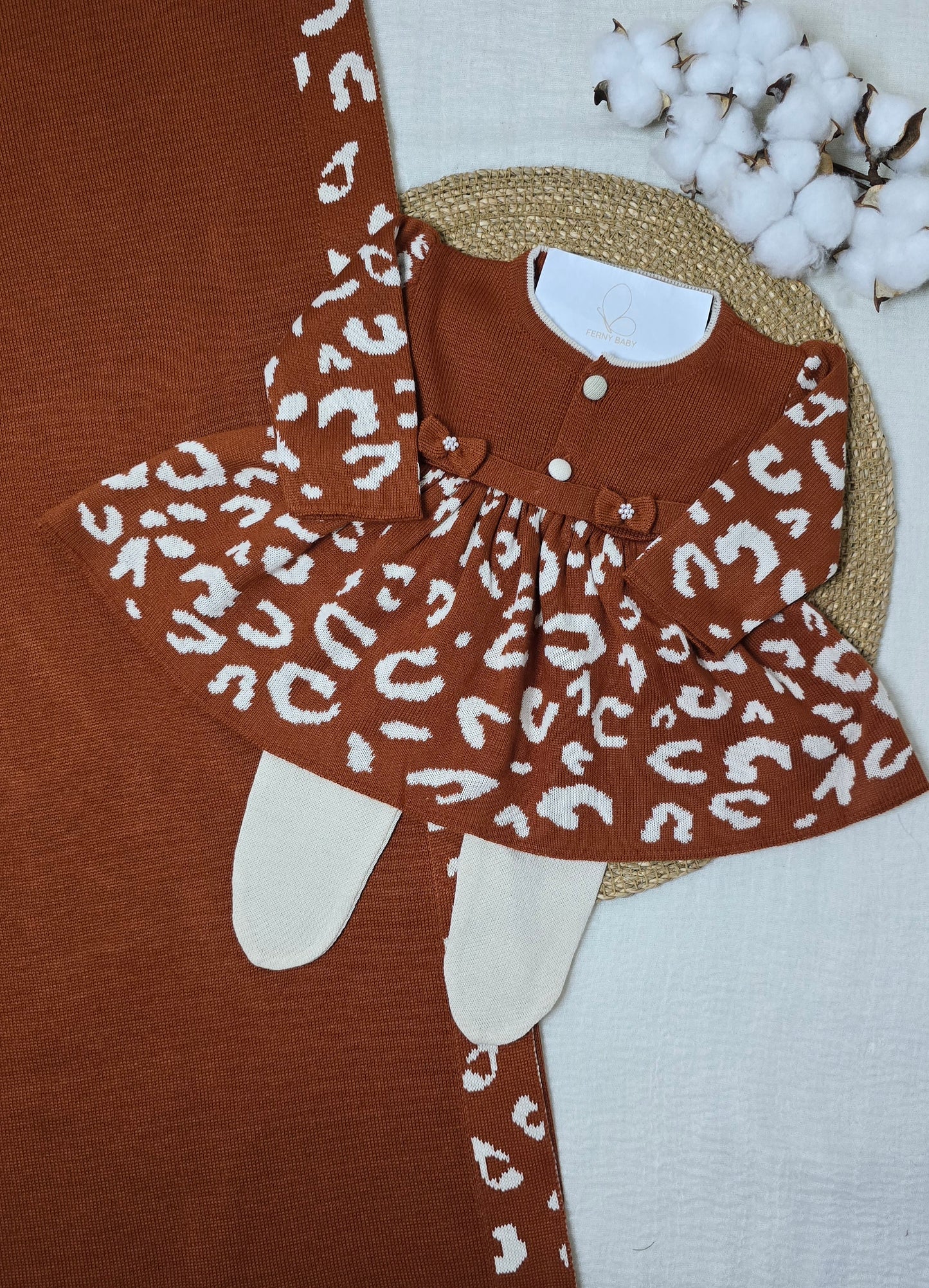 Saída de maternidade Terracota/Dunas - Recém Nascido