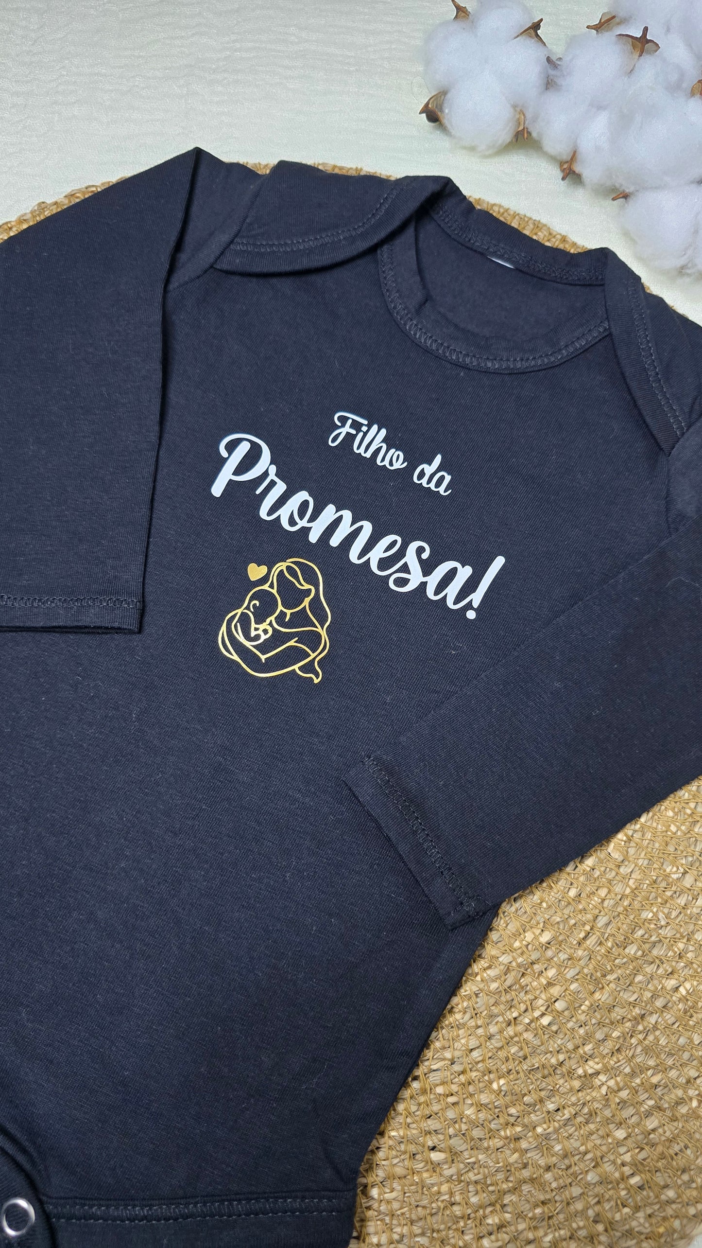 Body Preto Filho Da Promesa - Recém Nascido