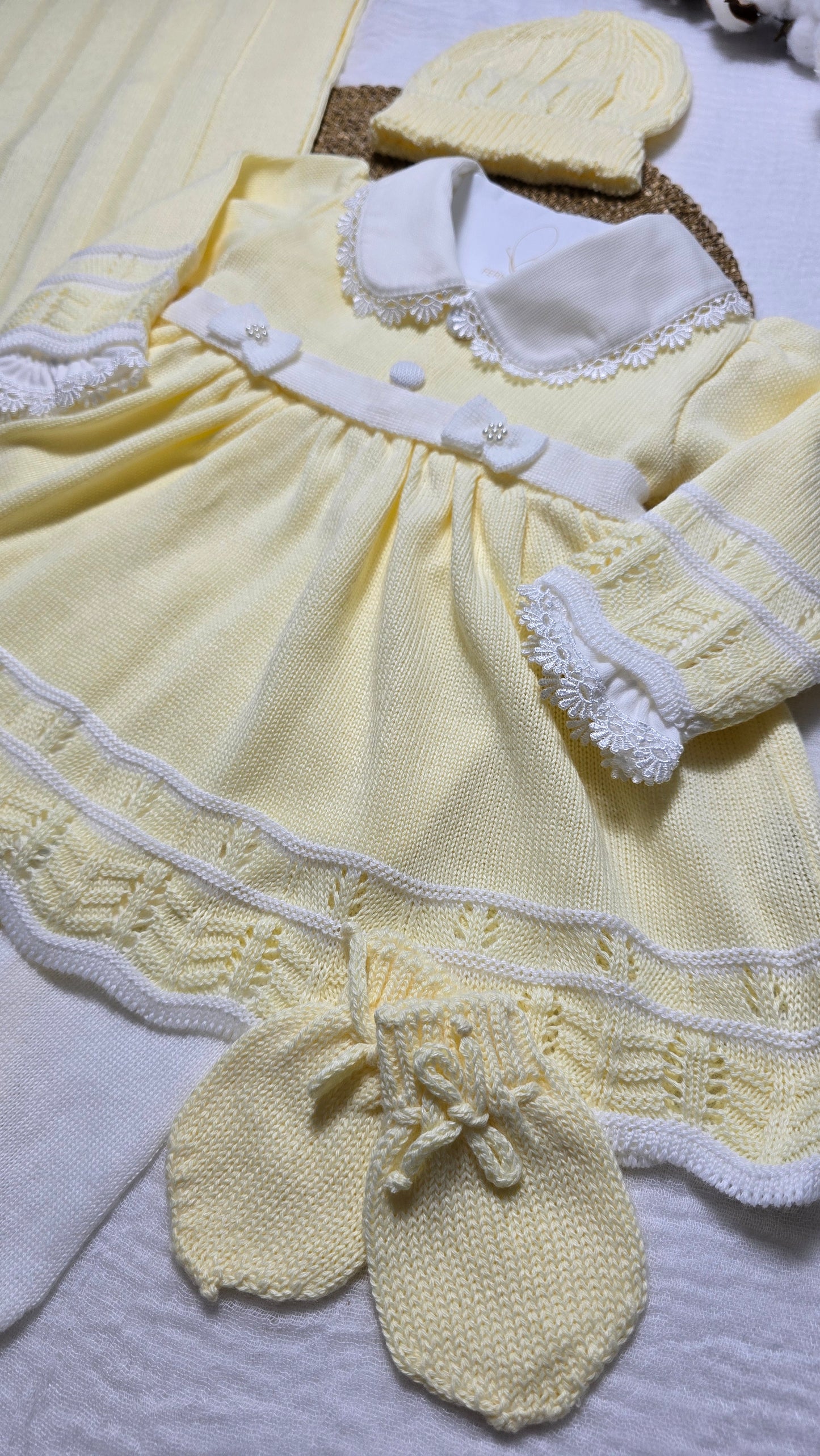 Saída de maternidade Carla Amarelo - Recém Nascido