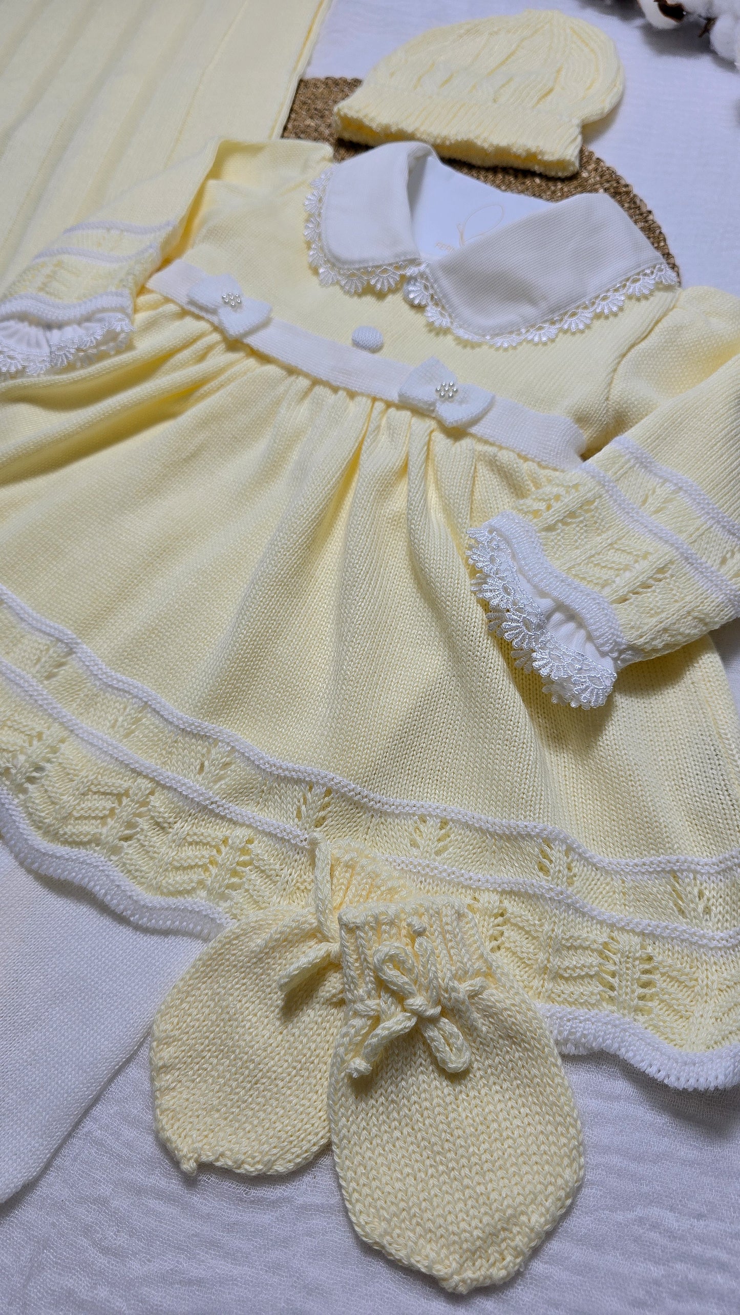 Saída de maternidade Carla Amarelo - Recém Nascido