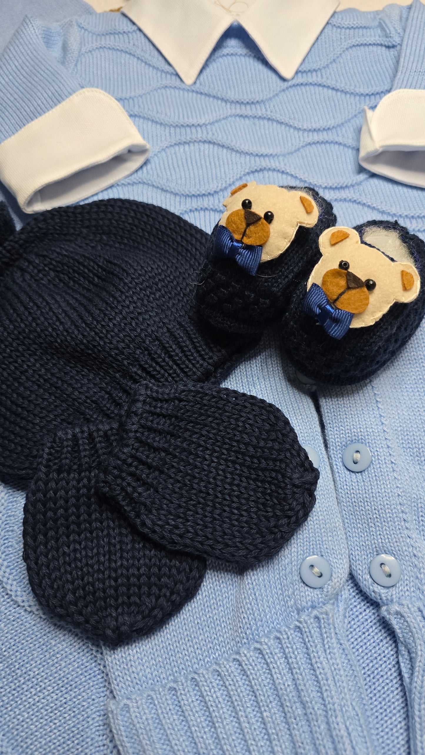 Saída de maternidade Carlos Azul - Recém Nascido