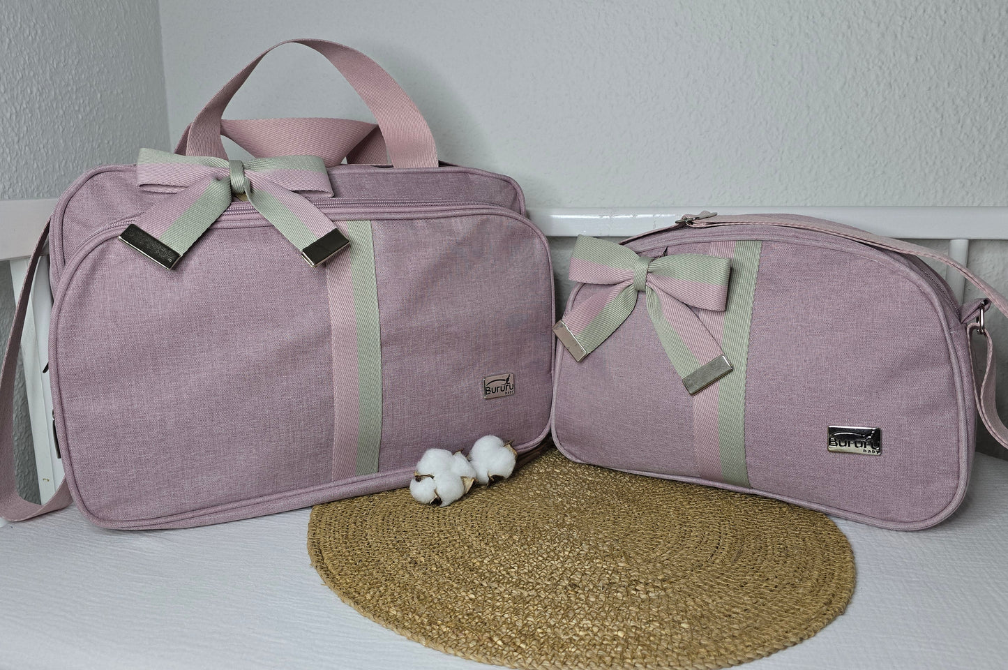 Bolsas Maternidade Rosa Velho/Verde