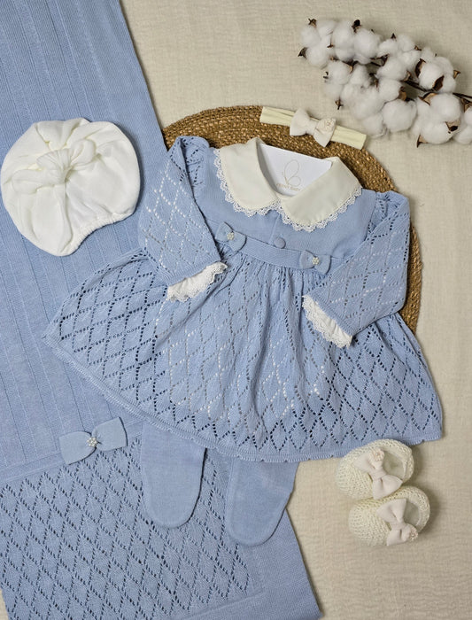 Saída de maternidade Michele Azul - Recém Nascido