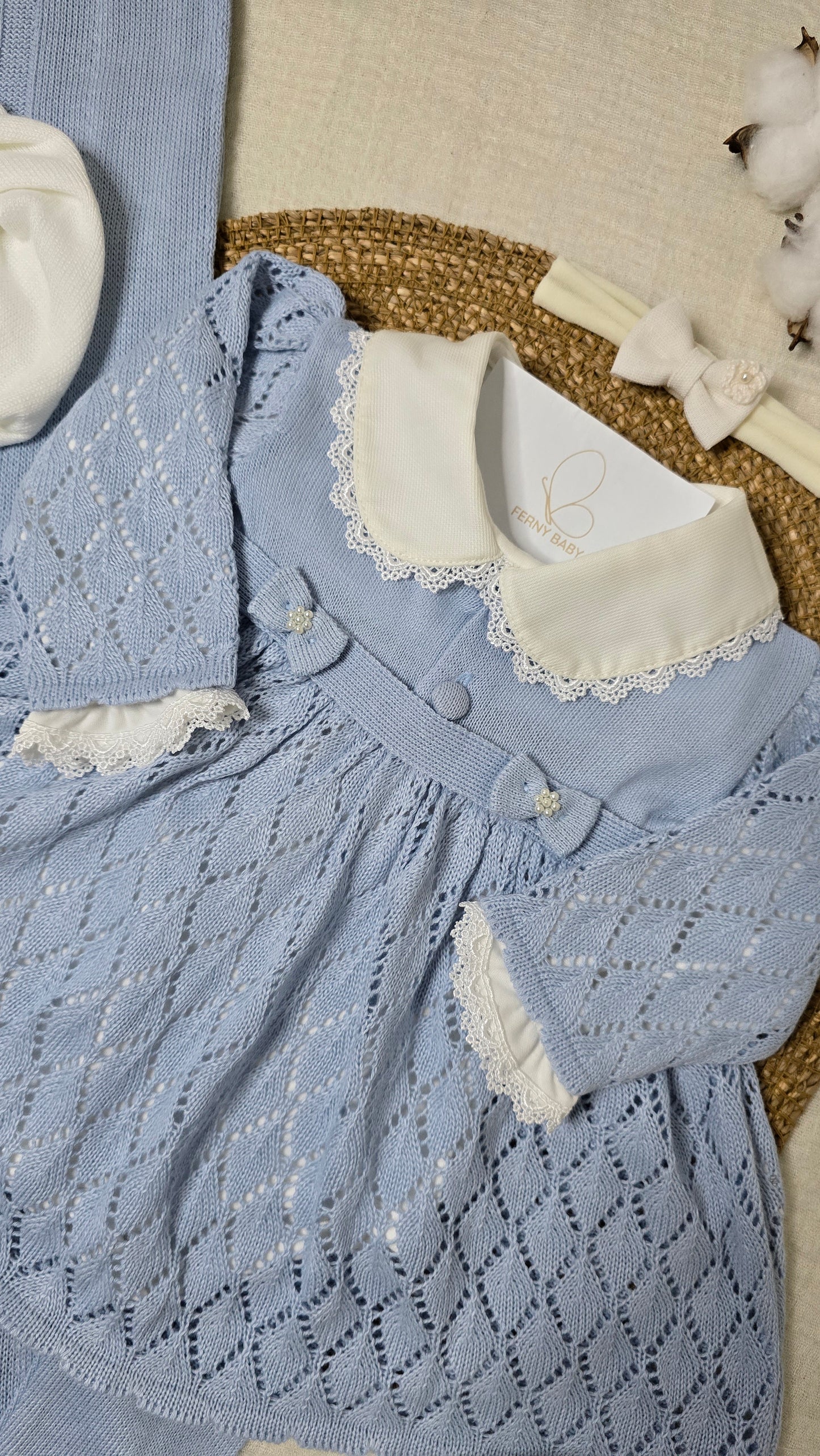 Saída de maternidade Michele Azul - Recém Nascido