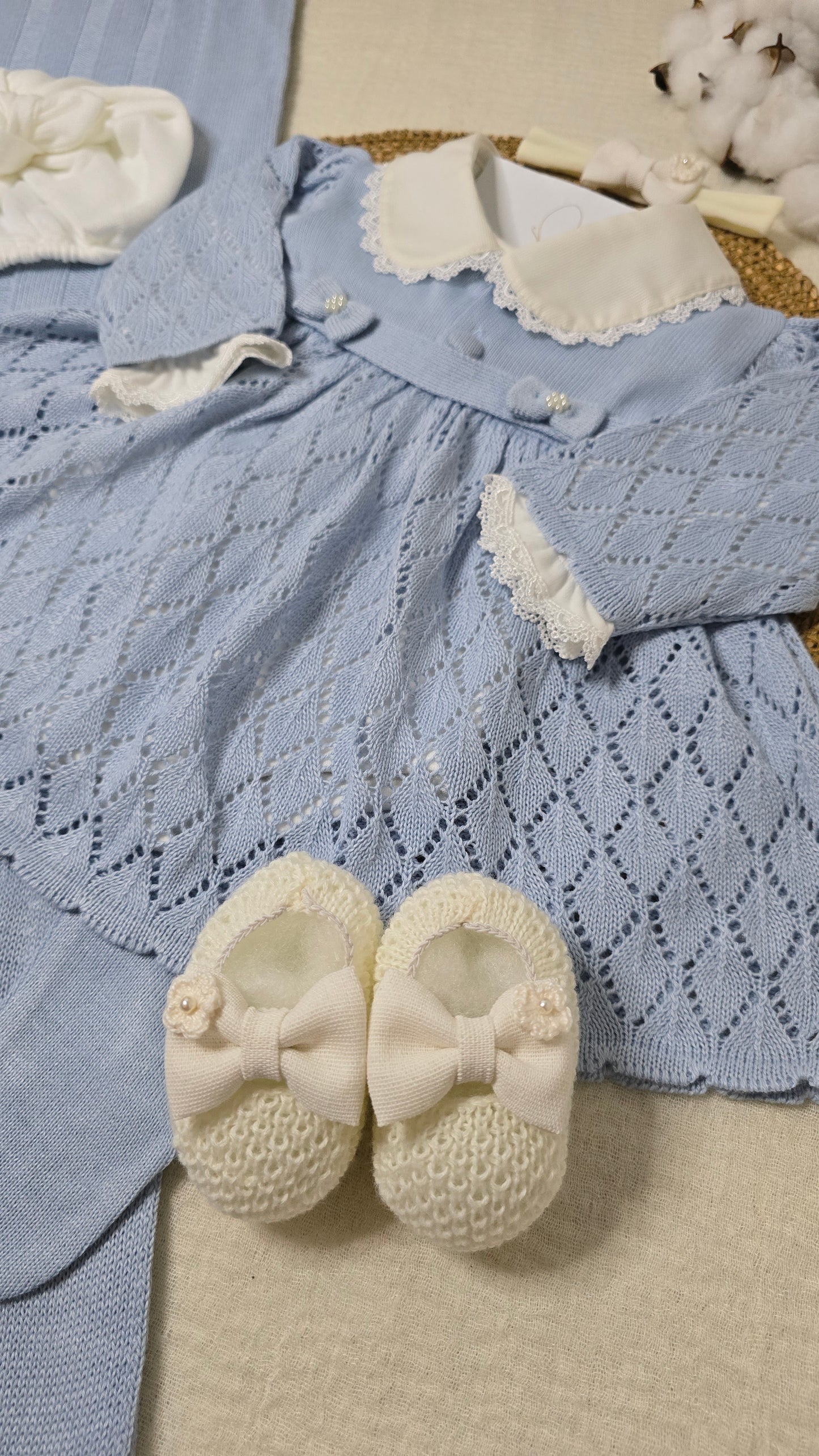 Saída de maternidade Michele Azul - Recém Nascido