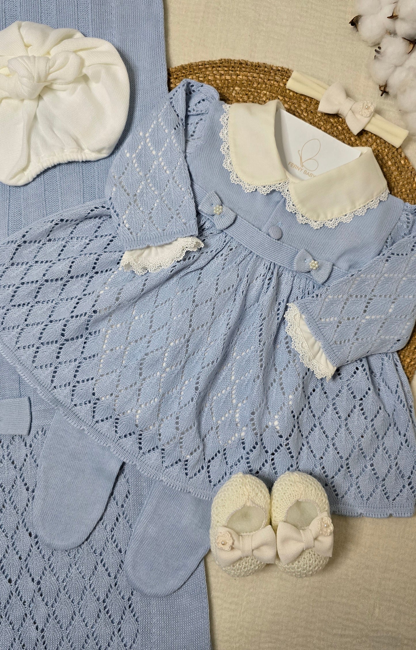 Saída de maternidade Michele Azul - Recém Nascido