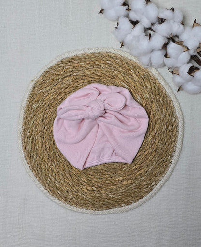Turbante em Tricô Rosa