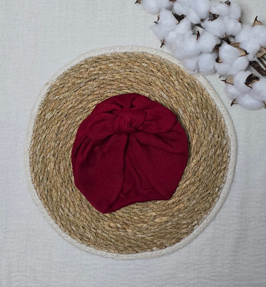 Turbante em Tricô Vermelho