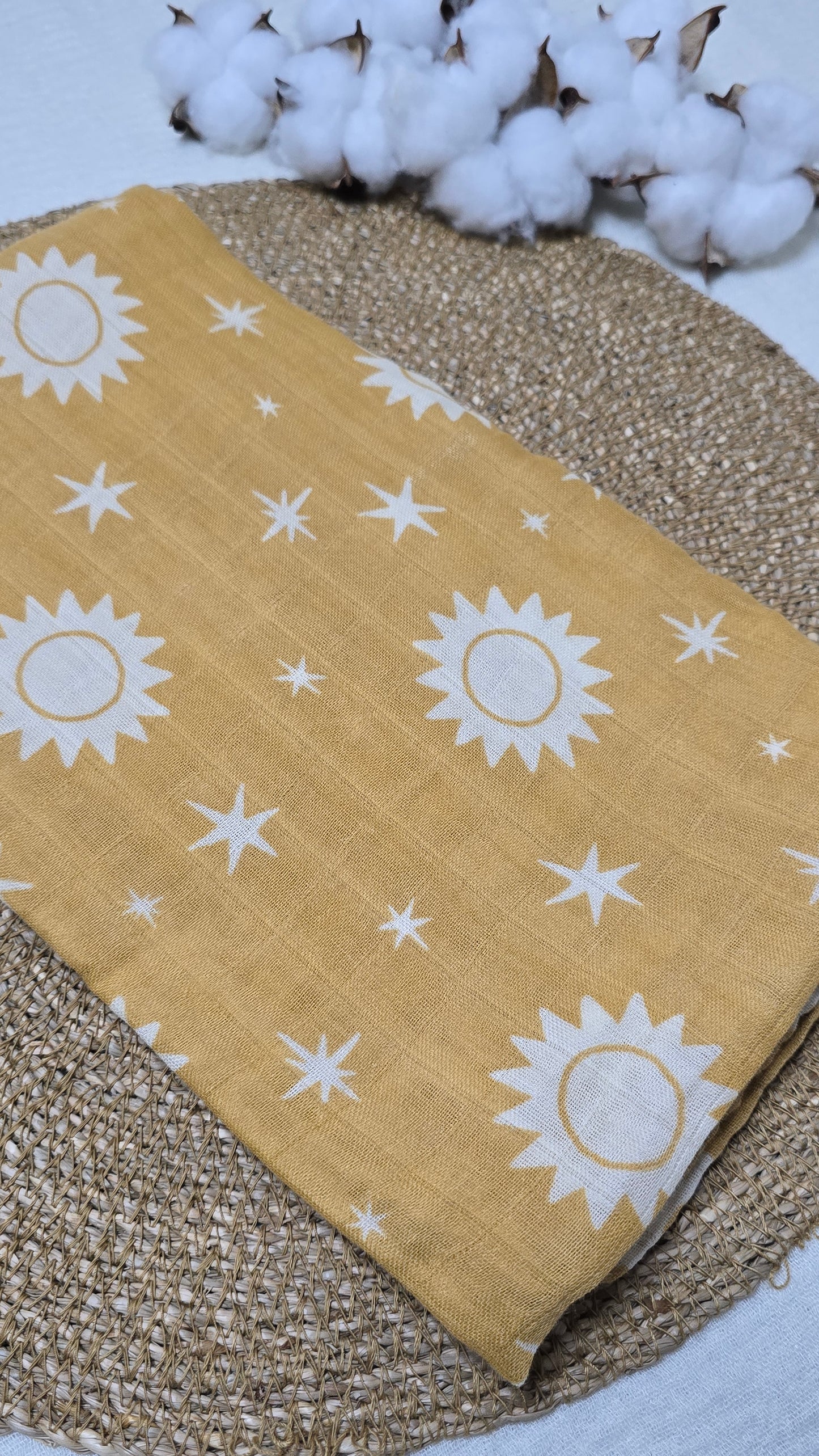 Fraldão em fibra de bambu Sol