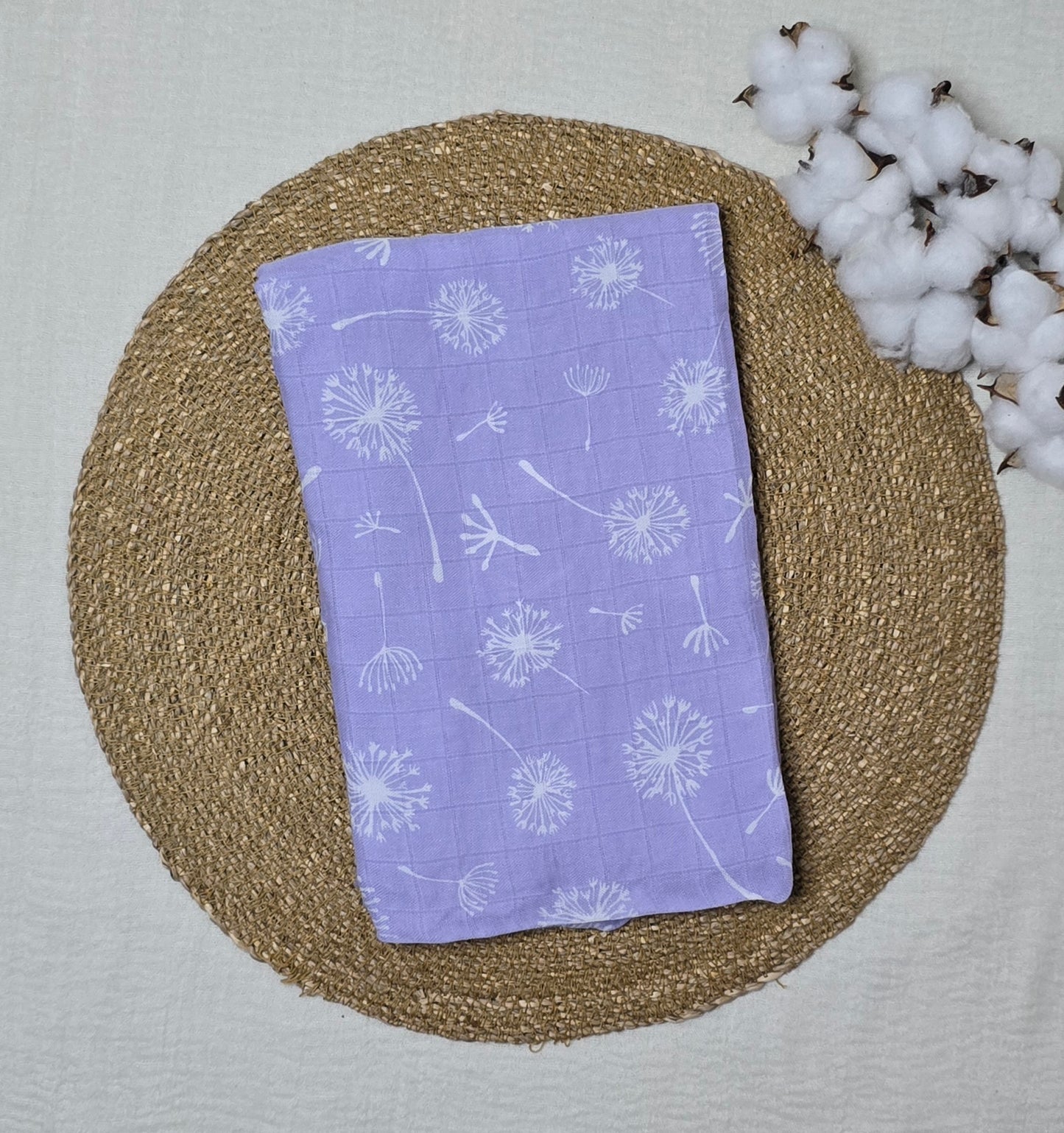 Fraldão em Fibra de Bambu lavanda