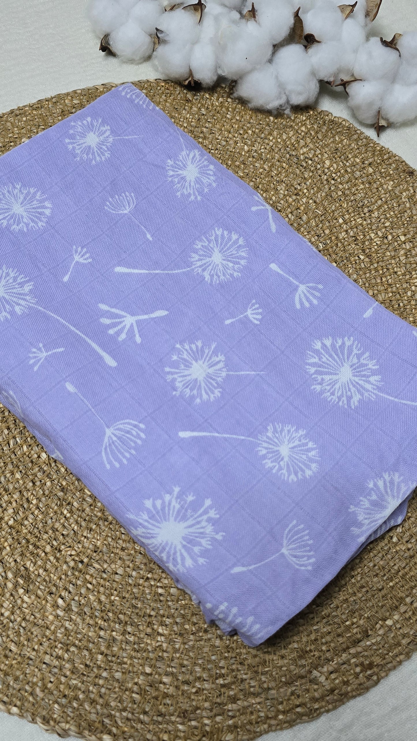 Fraldão em Fibra de Bambu lavanda