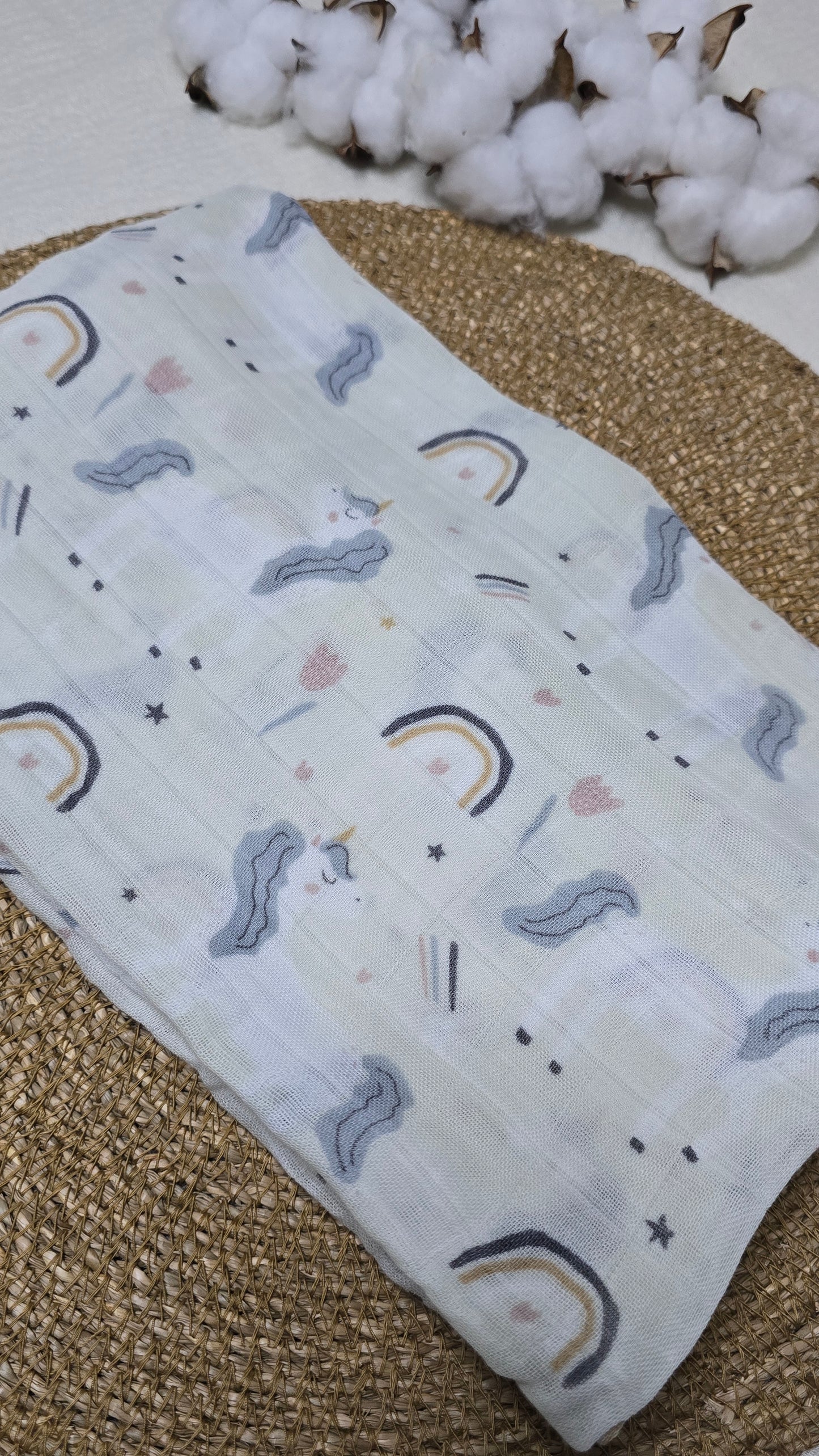 Fraldão em Fibra de Bambu Arco-íris