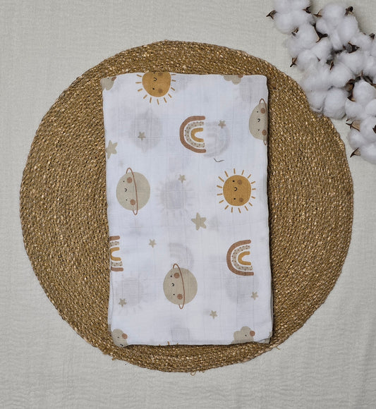 Fraldão em Fibra de Bambu Planetas