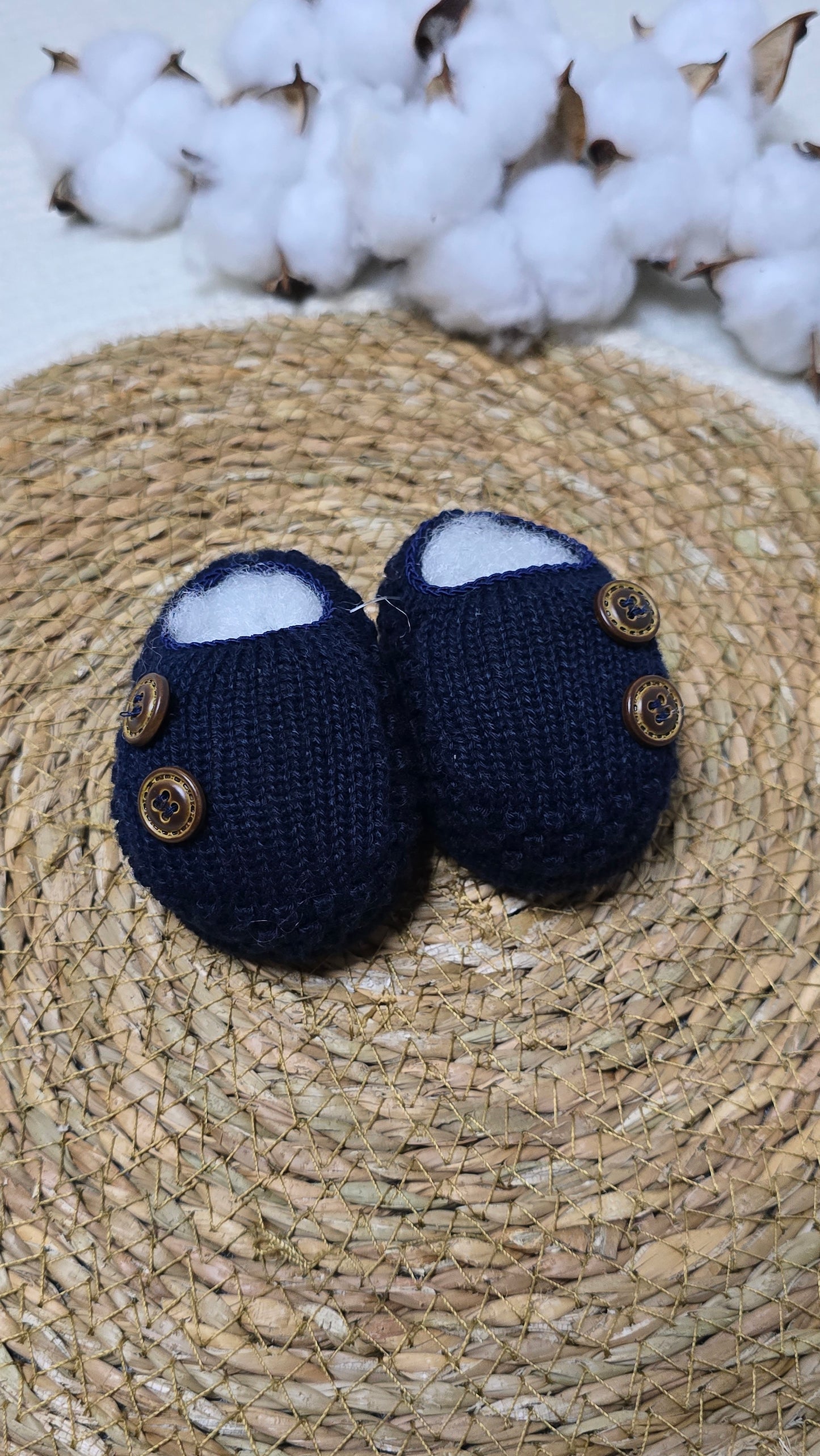 Sapatinho Botão Marinho