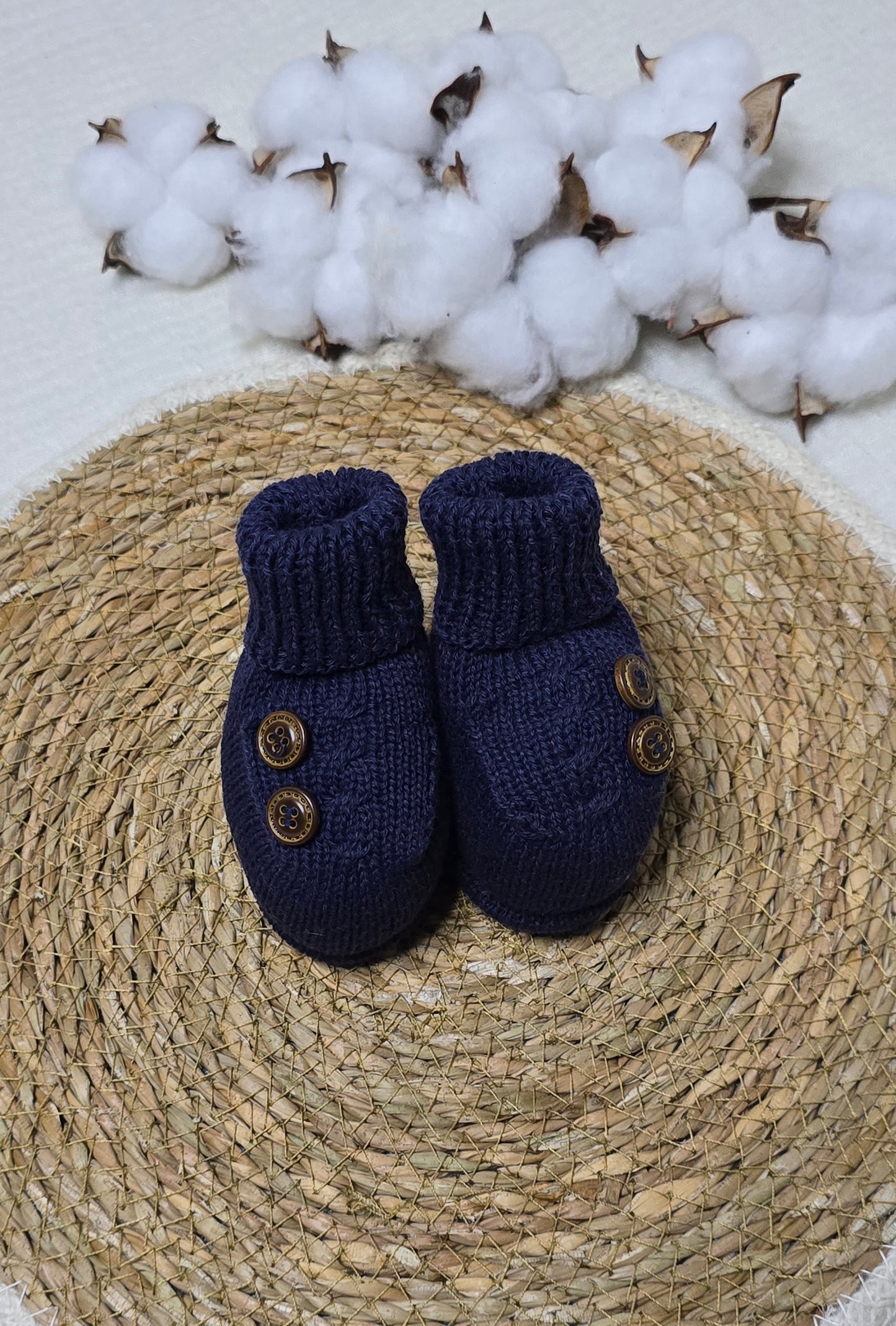 Botinha Botão Marinho