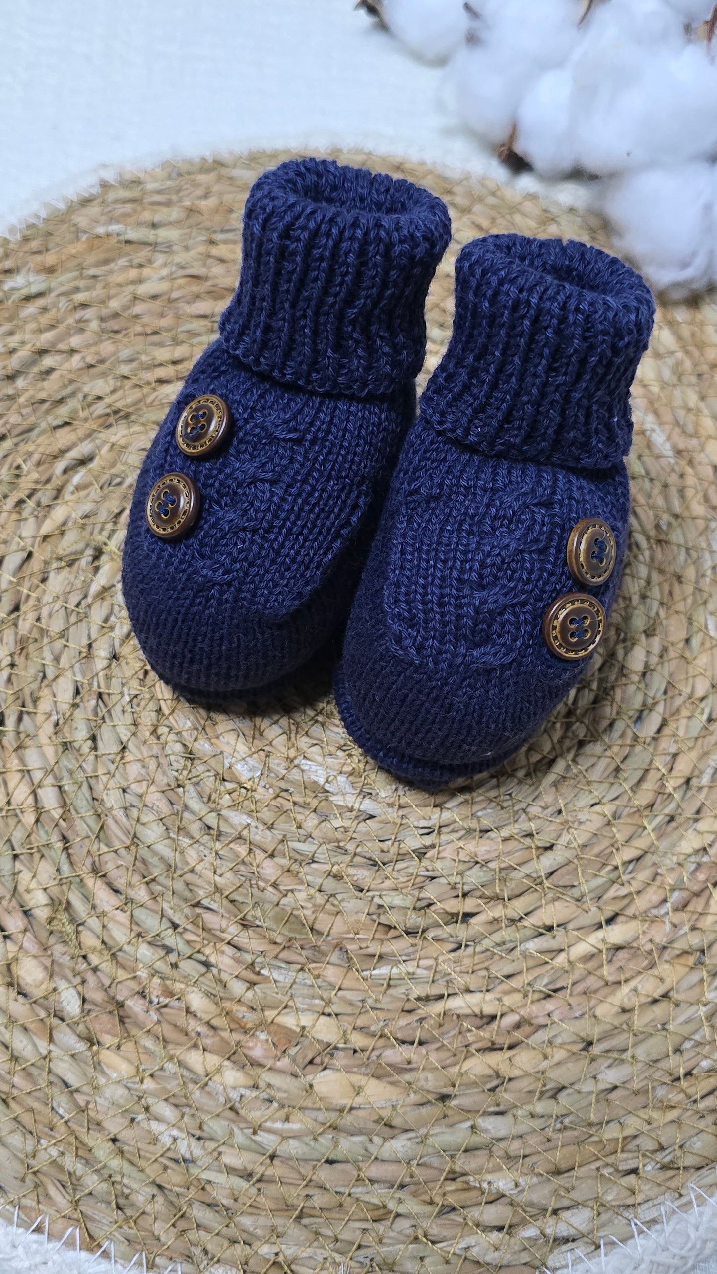 Botinha Botão Marinho