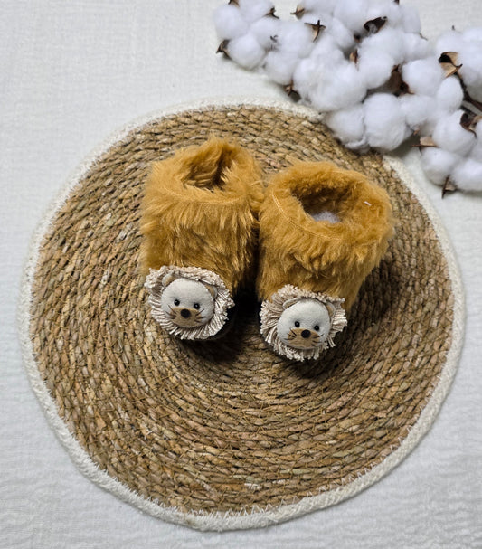 Botinha Leão Pelúcia/Marinho