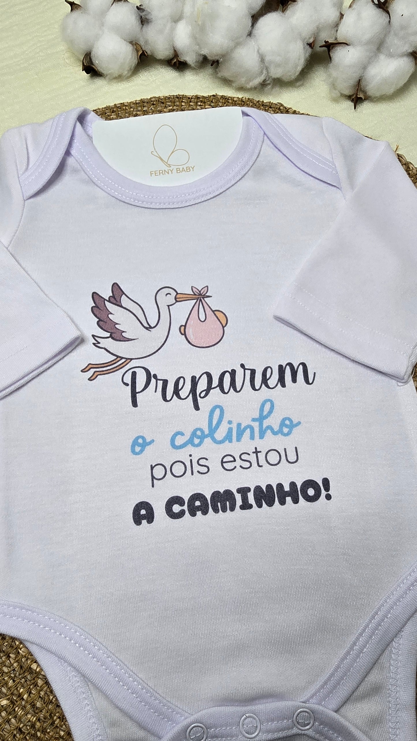 Body “Preparem o Colinho” – Anúncio da Gravidez