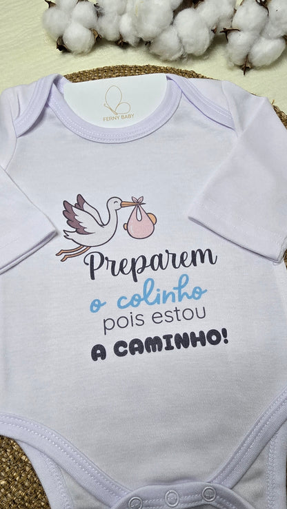 Body “Preparem o Colinho” – Anúncio da Gravidez