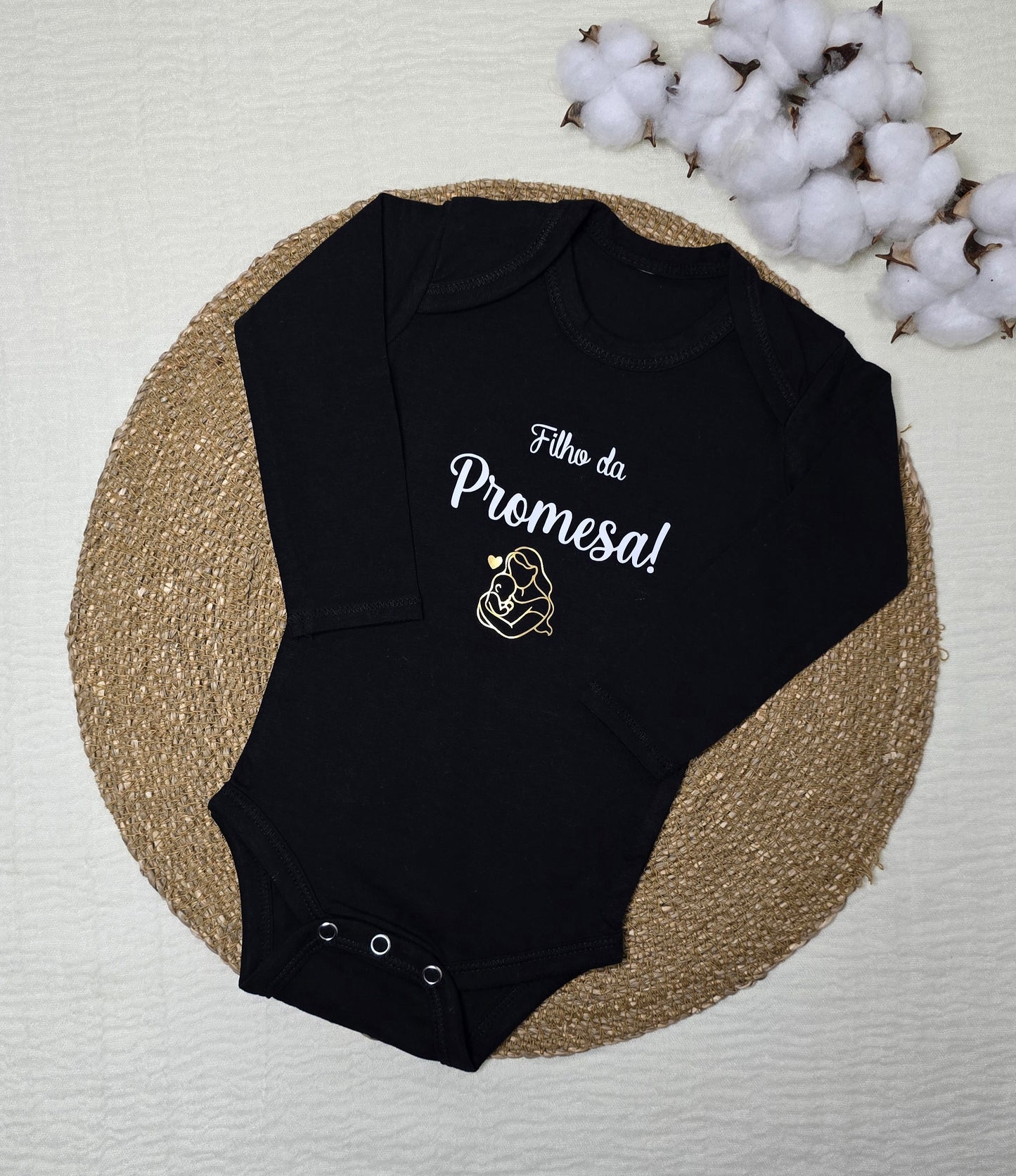 Body Preto Filho Da Promesa - Recém Nascido