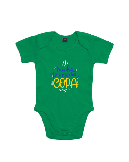 Body Bebê Brasil - 100% Algodão Orgânico - Minha Primeira Copa