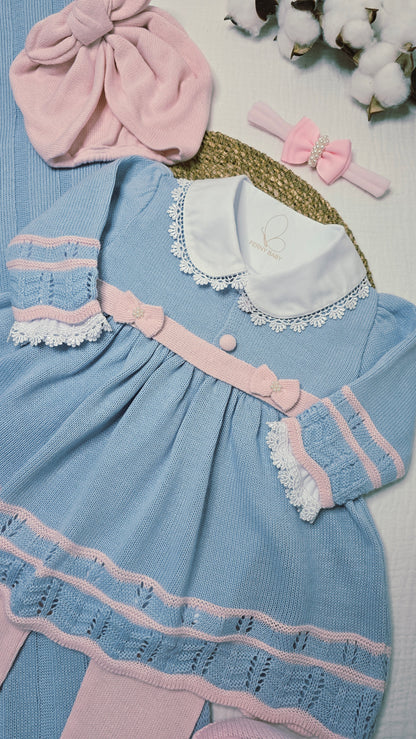 Saída de maternidade Carla Azul/Rosa - Recém Nascido