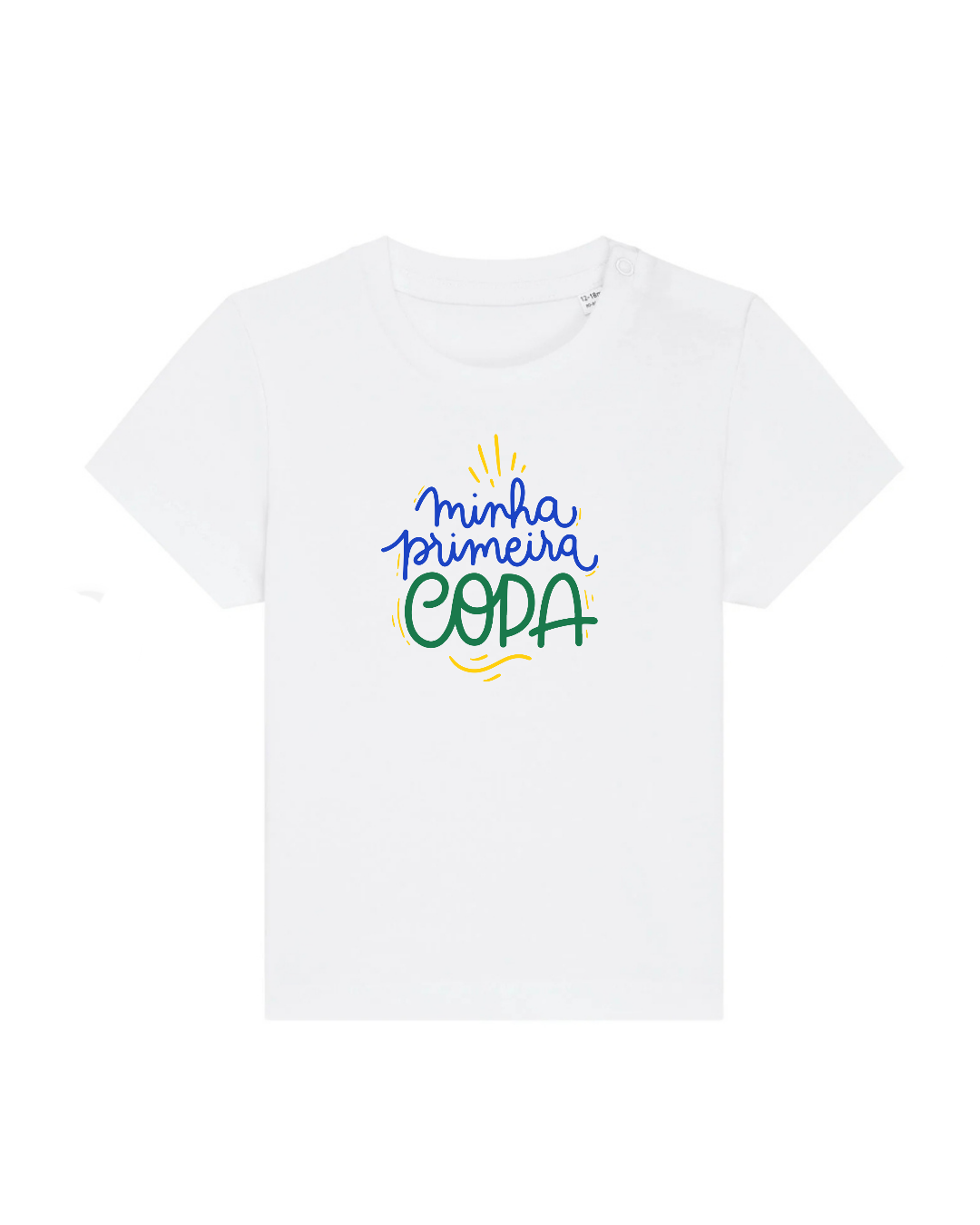 Camiseta Infantil Brasil Premium - 100% Algodão Orgânico Certificado