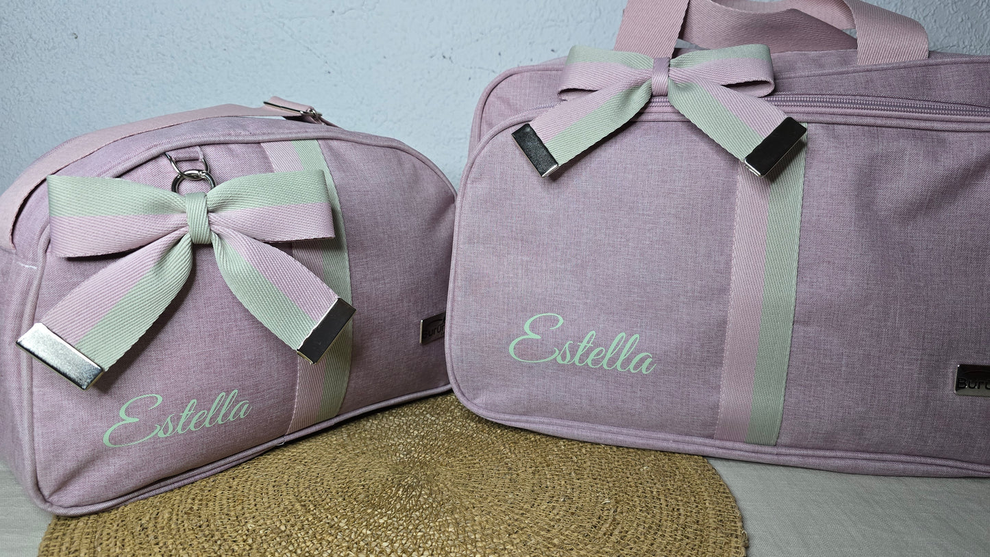 Bolsas Maternidade Rosa Velho/Verde