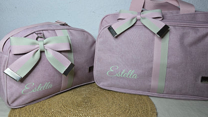 Bolsas Maternidade Rosa Velho/Verde