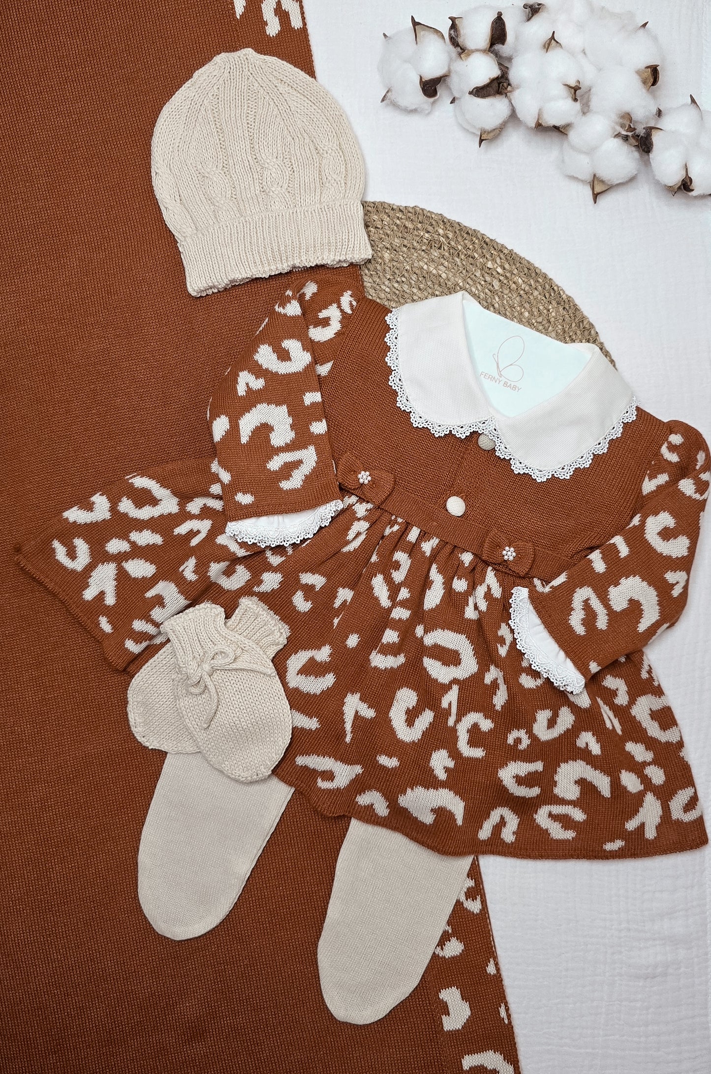 Saída de maternidade Terracota/Dunas - Recém Nascido