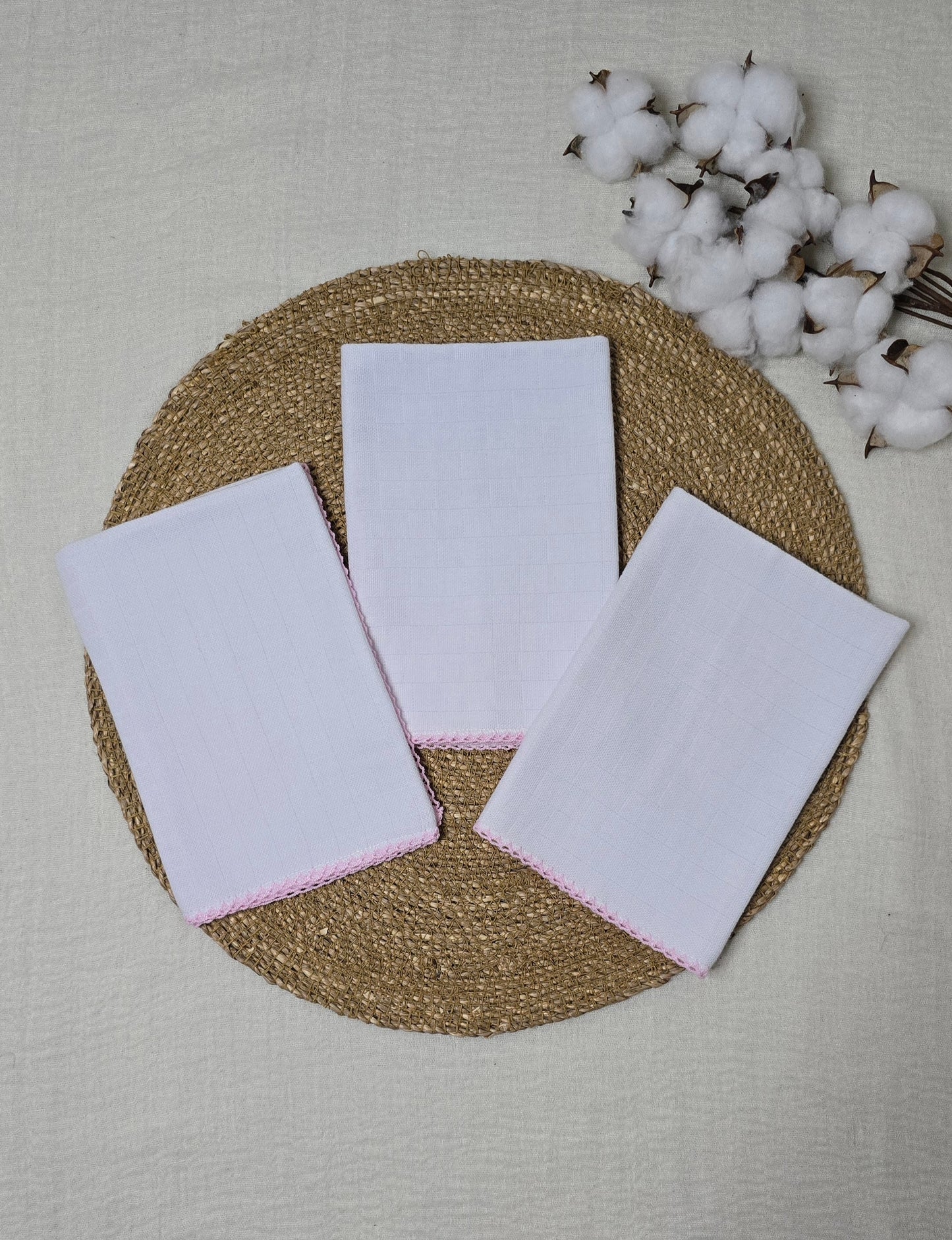 Kit Fraldas de boca Rosa