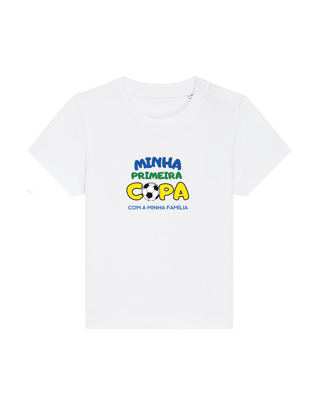 Camiseta Infantil Brasil Premium - 100% Algodão Orgânico Certificado