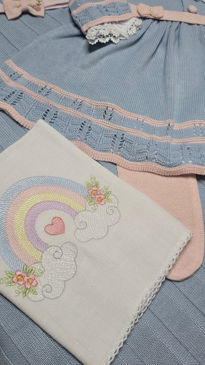 Saída de maternidade Carla Azul/Rosa - Recém Nascido
