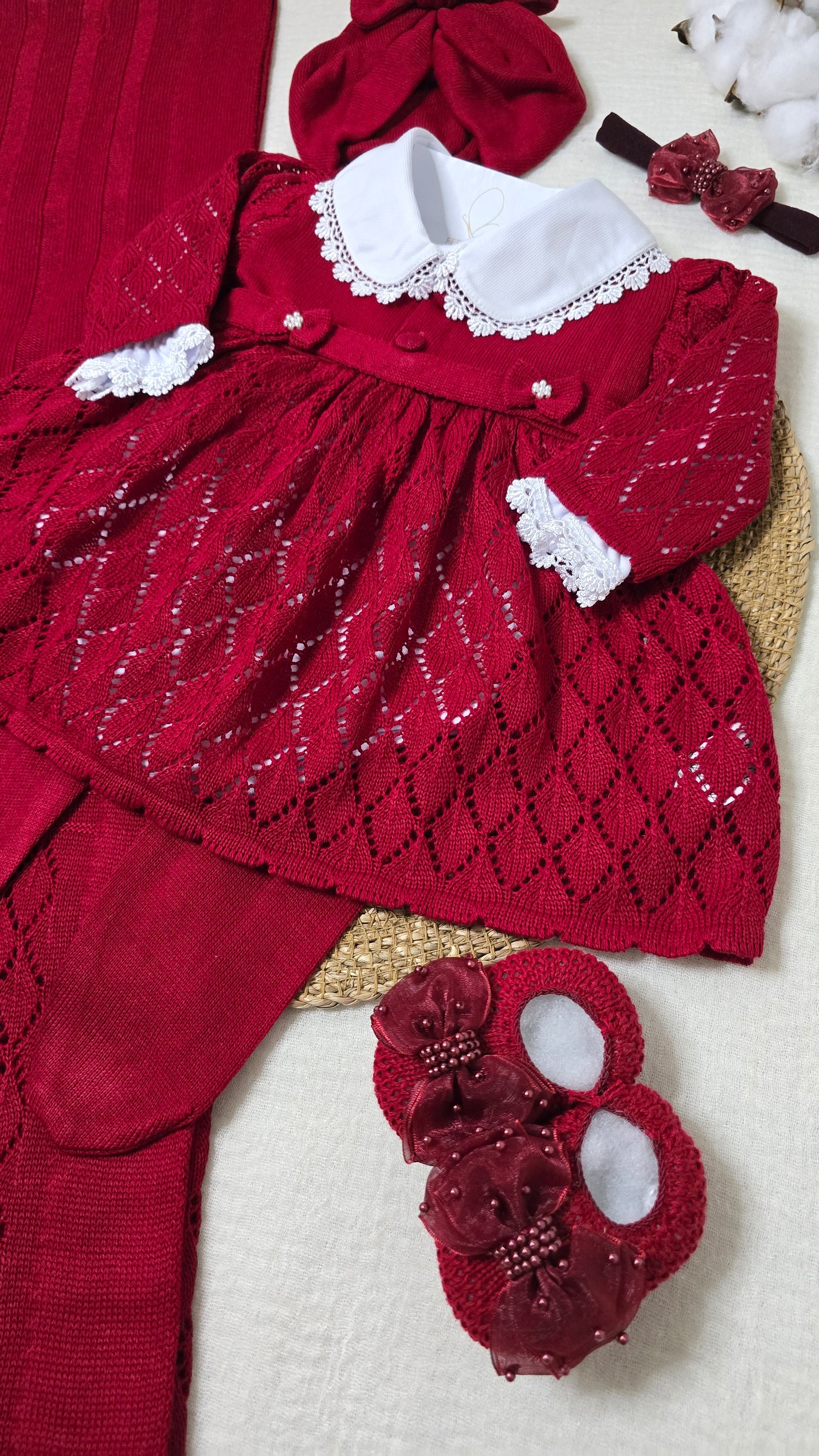 Saída de maternidade Michele Vermelho - Recém Nascido