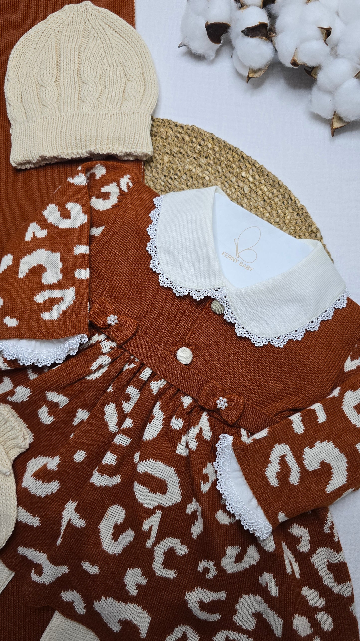 Saída de maternidade Terracota/Dunas - Recém Nascido