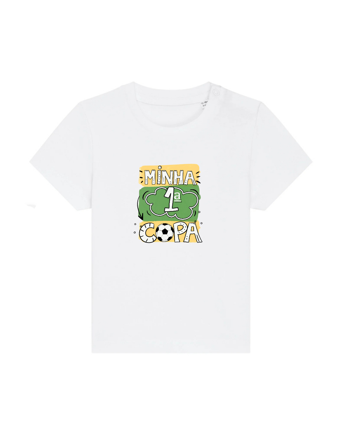Camiseta Infantil Brasil Premium - 100% Algodão Orgânico Certificado