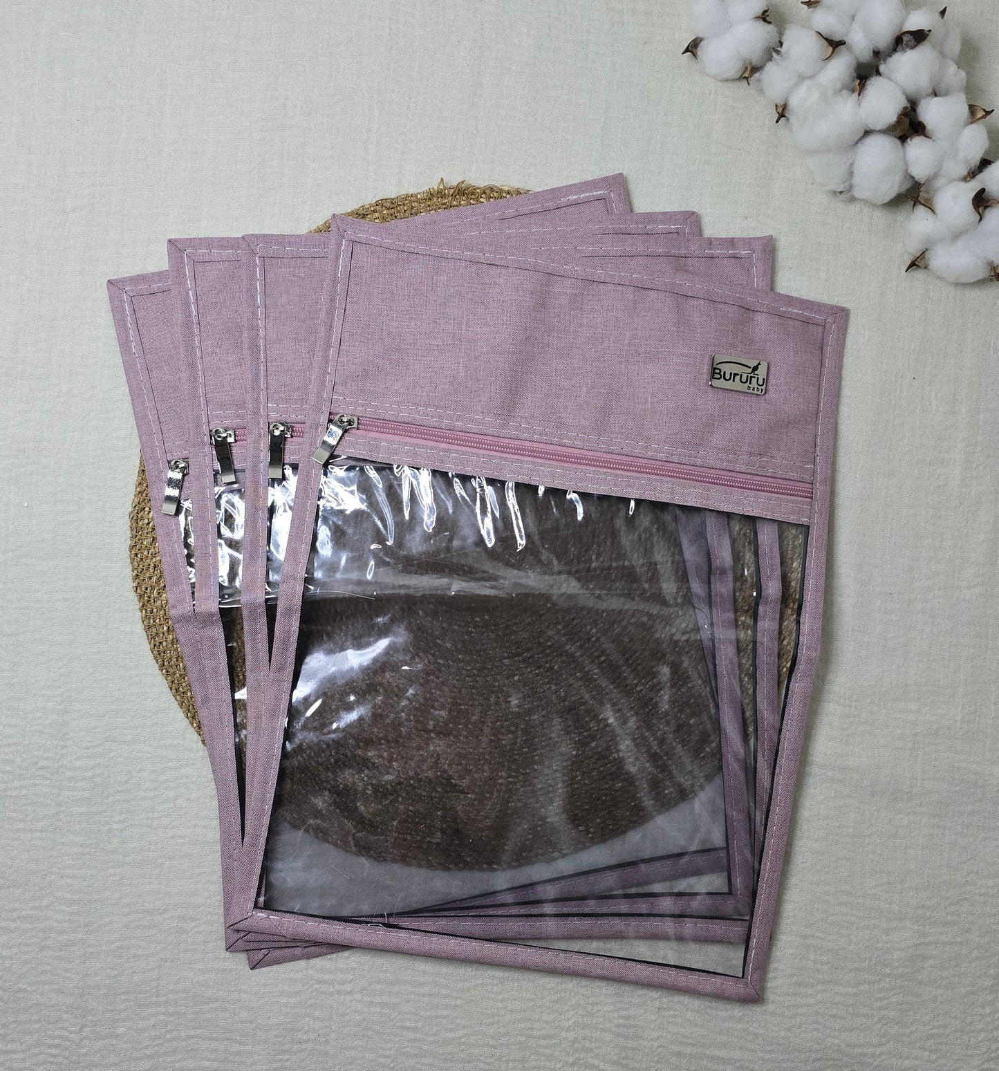 Saquinhos de Maternidade Rosa Velho