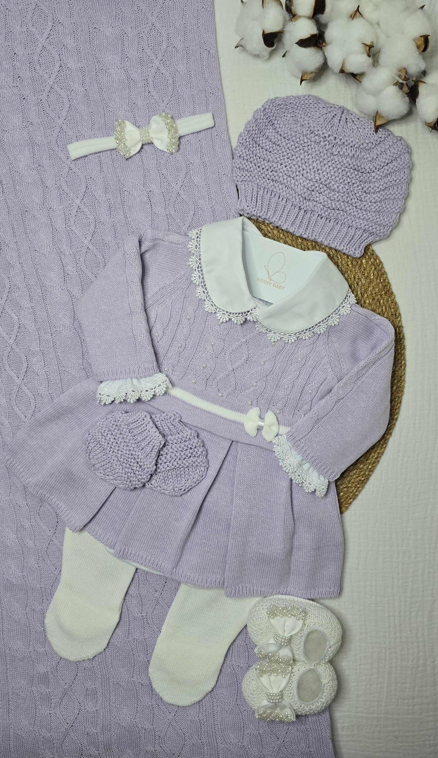 Saída de maternidade Florida Lavanda - Recém Nascido