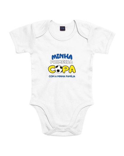 Body Bebê Brasil - 100% Algodão Orgânico - Minha Primeira Copa