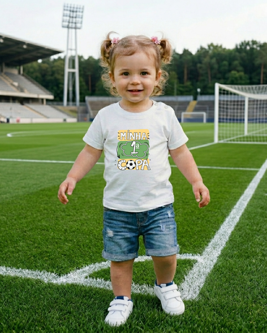 Camiseta Infantil Brasil Premium - 100% Algodão Orgânico Certificado