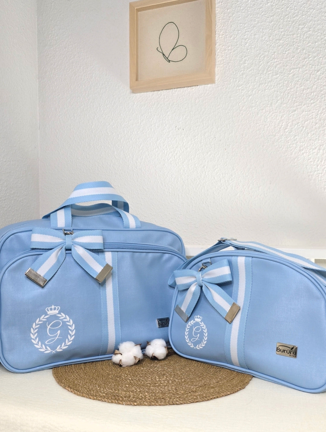Kit Bolsas Maternidade Azul