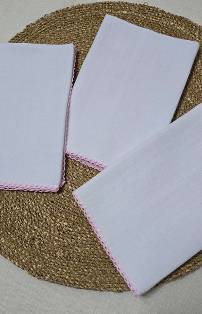 Kit Fraldas de boca Rosa