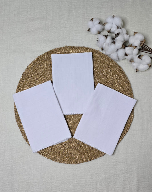 Kit Fraldas de boca Branco